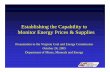 Establishing the Capability to Monitor Energy Prices & Supplies