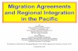 Migration Agreements and Regional Integration in the Pacific