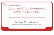 OpenAFS for Windows: One Year Later