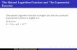 The Natural Logarithm Function and The Exponential Function