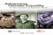 Advancing gender equality in the context of decent work