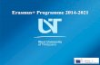 Erasmus+ Programme 2014-2021