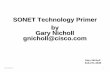 SONET Technology Primer by Gary Nicholl gnicholl@cisco
