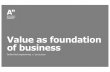 Value as foundation of business - mycourses.aalto.fi