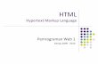 Hypertext Markup Language Pemrograman Web 1