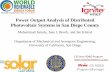 Power Output Analysis of Distributed Photovoltaic Systems in