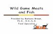 Wild Game Meats - Oklahoma Cooperative Extension Service