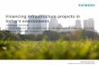 Financing infrastructure projects in todayâ€™s environment