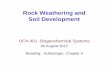 Rock Weathering and Soil Development