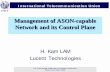 Management of ASON-capable Network and its Control Plane