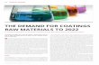 THE DEMAND FOR COATINGS RAW MATERIALS TO 2022