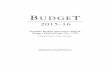 Portfolio Budget Statements 2015-16