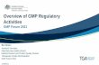 Webinar presentation: Overview of GMP Regulatory Activities
