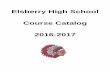 Elsberry High School Course Catalog 2016-2017