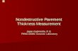 Nondestructive Pavement Thickness Measurement Jagan ...