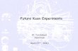 Future Kaon Experiments