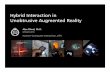 Hybrid Interaction in Unobtrusive Augmented Reality