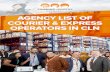 COURIER & EXPRESS SPECIALIZED CLN AGENCY LIST
