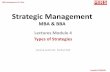 Lectures Module 4 Types of Strategies