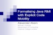 Formalising Java RMI with Explicit Code Mobility - DJ - Distributed