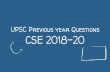 UPSC Previous year Questions CSE 2013-18