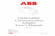GSM/GPRS Communication Adapter CGM 05000 Users Manual - Abb