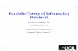 Portfolio Theory of Information Retrieval - UCL