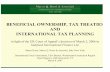 Beneficial Ownership and Tax Treaties - Marco Q Rossi & Associati