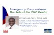 Emergency Preparedness: The Role of the CHC Dentist -