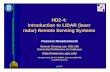 HD2-4: Introduction to LIDAR (laser radar) Remote Sensing Systems