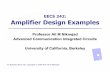 Amplifier Design Examples - RFIC