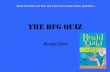 The BFG Quiz -