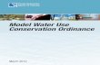 Model Water Use Conservation Ordinance - Fox River Ecosystem