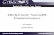Authority-to-Operate –Navigating DoD Cybersecurity Compliance
