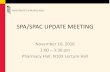 SPA/SPAC UPDATE MEETING - umaryland.edu
