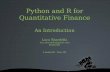 A use of R from within python for quantitative finance - LondonR