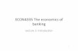 ECON4335 The economics of banking