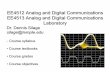 EE4512 Analog and Digital Communications EE4513 Analog and