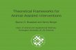 Theoretical Frameworks for Animal-Assisted Interventions - UMB