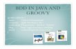 BDD IN JAVA AND GROOVY - Agile Developer