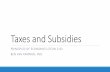 Taxes and Subsidies - Purdue University