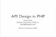 API Design in PHP - David Sklar