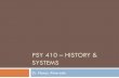 PSY 410 â€“ History & Systems - Cal Poly Pomona