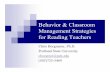 Behavior & Classroom Management Strategies for Reading Teachers