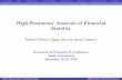 High-Frequency Analysis of Financial Stability