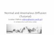 Normal and Anomalous Diffusion (Tutorial)