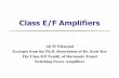 Niknejad, "Class E/F Amplifiers" - RFIC