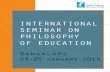 international seminar on philosophy of education - Azim Premji