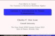 Lecture 1. Introduction to Tensor Computations - Gene Golub SIAM