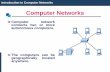 Computer network connects two or more autonomous computers.